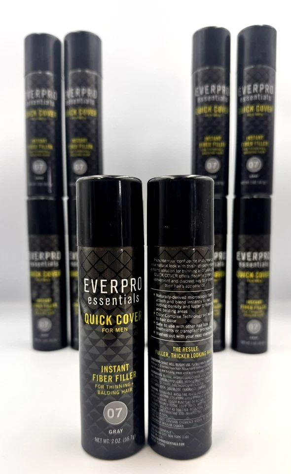Everpro Quick Cover para hombres adelgazamiento del cabello calvo 2 oz. Gris 07 - 12 Pack Foto 3 de 3
