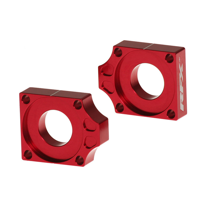 Tendeurs de chaîne RFX Pro en aluminium CNC bleu pour moto cross