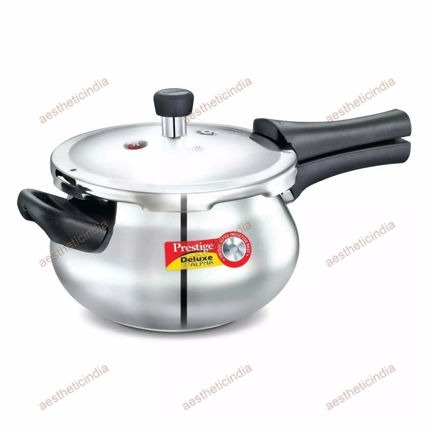 Stainless Steel Pressure Cooker 3.3Litres Silver