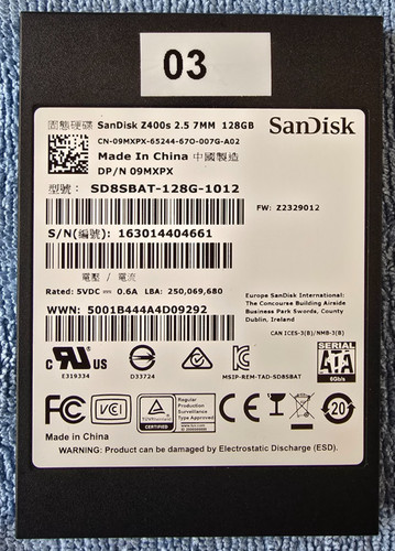 SanDisk Z400s SD8SBAT‑128G‑1012 128GB SSD 2,5" SATA III 7mm – zuverlässig