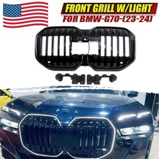 Front Bumper Grille With LED Light For BMW 7 Series G70 i7 BATTERY EV 2023 2024