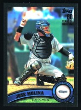 Jose Molina Toronto Blue Jays 2011 Topps Black #414 SN /60