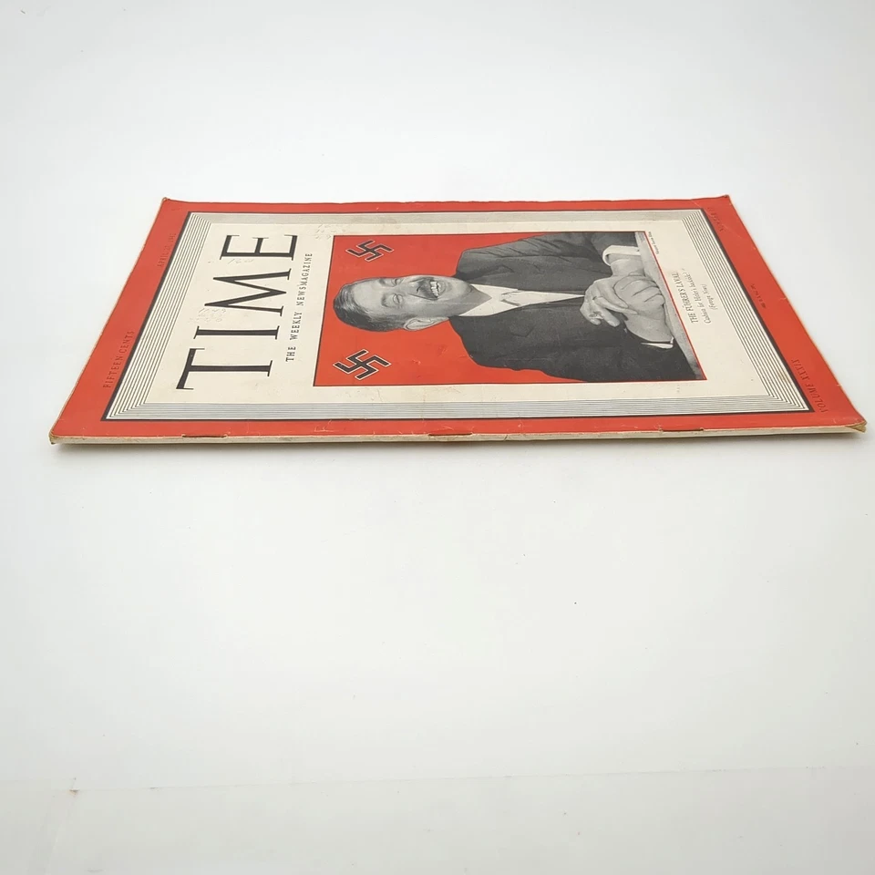 Time Magazine Hitler Laval Vichy WWII News Weekly Magazine 1942 - Image 2 of 4