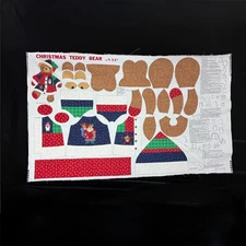 VIP Cranston Cotton Fabric Panel Christmas18 in Teddy Bear Coat Directions