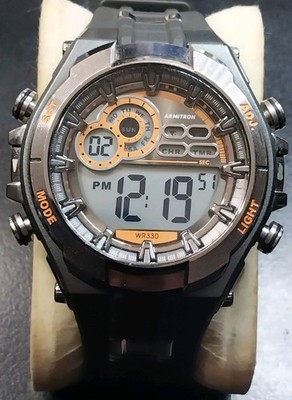 Armitron Pro Sport Digital Quartz Watch 40/8188 C.A.T. Dual Time New Battery