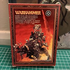 Khorne Chaos Lord on Juggernaut Metal Figure OOP GW Games Workshop Warhammer