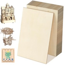 24 Pack 4x6 Inch Basswood Sheets 1/16 Inch Thin Unfinished Craft Wood Pieces