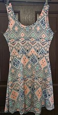 Vintage Wallflower Tankdress Large Multicolor Above the Knee Open Back