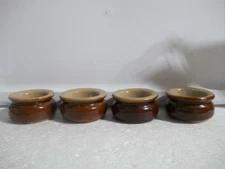 4 Pearsons Chesterfield Stoneware Salt Cellars: EUC
