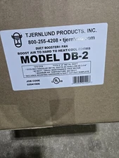 Tjurlund Duct Booster Fan Model DB-2 For 6-8" Duct 275cfm