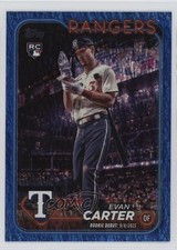 2024 Topps Update Rookie Debut Blue Holo Foilboard /999 Evan Carter #US58 13c1