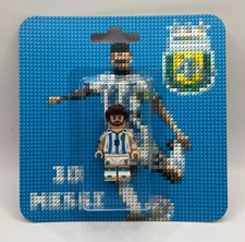 Lego Lionel Messi Minifigura Impresa Personalizada Uniforme Argentina Trofeo Copa Mundial