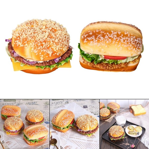 Material PU Simulación Alimento Juguete para Mercado Puesto y Panadería Decoración