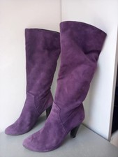 Botas Altas de Tacón, DM Ondas (El Corte Inglés), Talla 39, Mujer, Gamuza