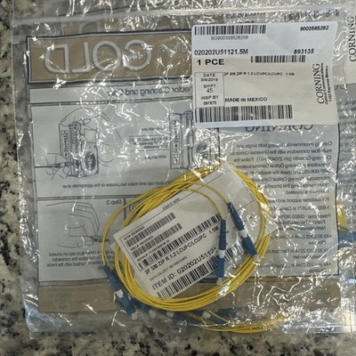 GOLD CORNING OPTICAL  COMMUNICATIONS FIBER OPTIC CABLE  