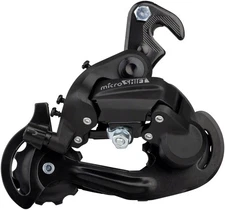 microSHIFT M21 6/7-Speed Rear Derailleur - Lightweight Short Cage, Dropout Claw
