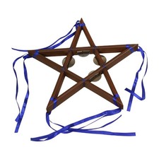 Wiccan Star Pentagram Tambourine - 12 "x 1"