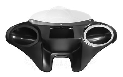 BATWING FAIRING WINDSHIELD 4 KAWASAKI VULCAN 800A 6x9  HOLES ABS PLASTIC 2DIN