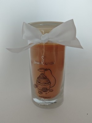 Jewel Candle Pearl & Walnut Muffin
