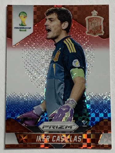 Iker Casillas [Red Prizm] #170 2014 Panini Prizm World Cup card