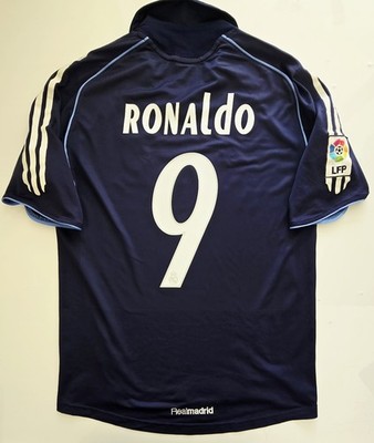 2005/06 ADIDAS REAL MADRID #9 RONALDO AWAY FOOTBALL SHIRT JERSEY
