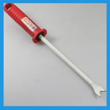 vintage yellow black Metal Steel Garden Tool Gardening Spike Weeder Puller Tool