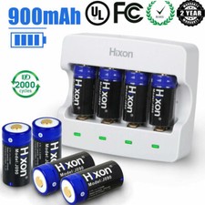 Arlo Security Camera 3.7V RCR123A 900mAh Rechargeable Lithium Ion Batteries LOT