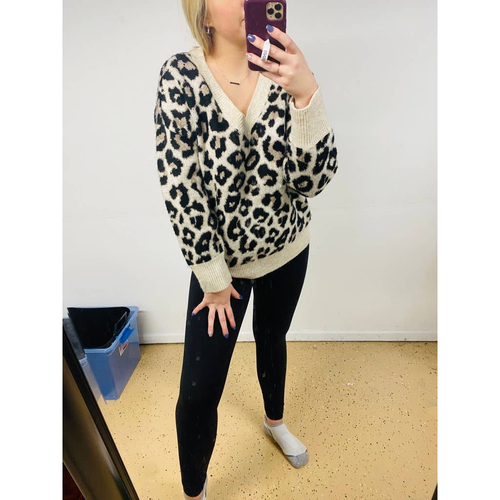 Vince Camuto Leopard Sweater | eBay