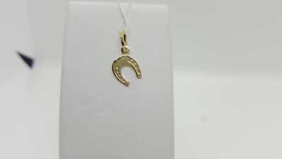 GLÜCKSBRINGER ANHÄNGER HUFEISEN IN 18KT 750 GELBGOLD 0,8 GRAMM (3715) 