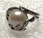 NWOT OR PAZ STERLING SILVER 925 WHITE PEARL LEAVES OVERLAY RING SZ 11 ISRAEL PZ — photo 7