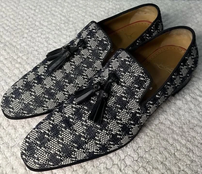 CRISTIAN LOUBOUTIN MENS,DANDELION TASSEL FLAT DEMIN PI DE