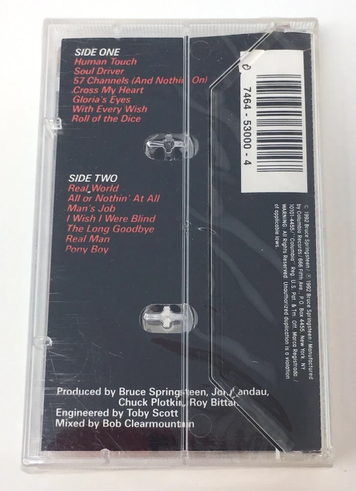 BRUCE SPRINGSTEEN “Human Touch” SEALED Cassette Tape Columbia CT 53000 1992 90s - Image 2 of 3