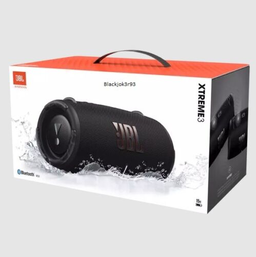 JBL Xtreme 3 Waterproof Portable Bluetooth Speaker JBLXTREME3BLKAM