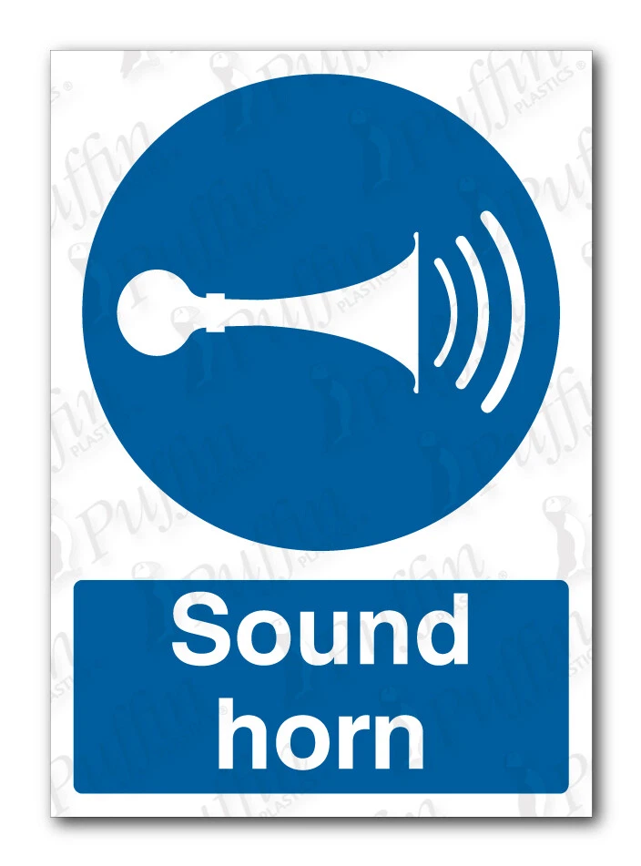 PUFFIN PLASTICS Sound Horn Sign