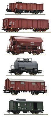 Roco 76030 H0 6-tlg. Güterwagen-Set der DR Ep IV NEUHEIT 2023 OVP
