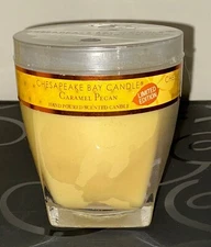 CHESAPEAKE BAY HAND POURED Caramel Pecan SCENTED CANDLE - New HTF