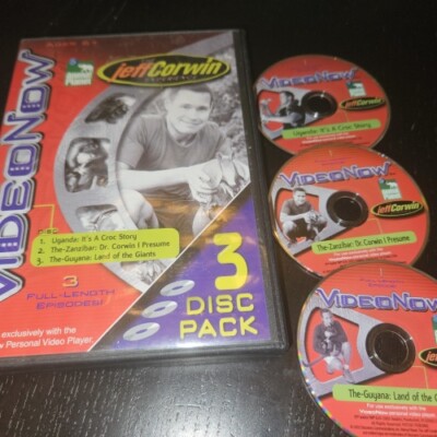 VideoNow ''The Jeff Corwin Experience'' 3 Full-length Animal Planet Episodes: Ug..