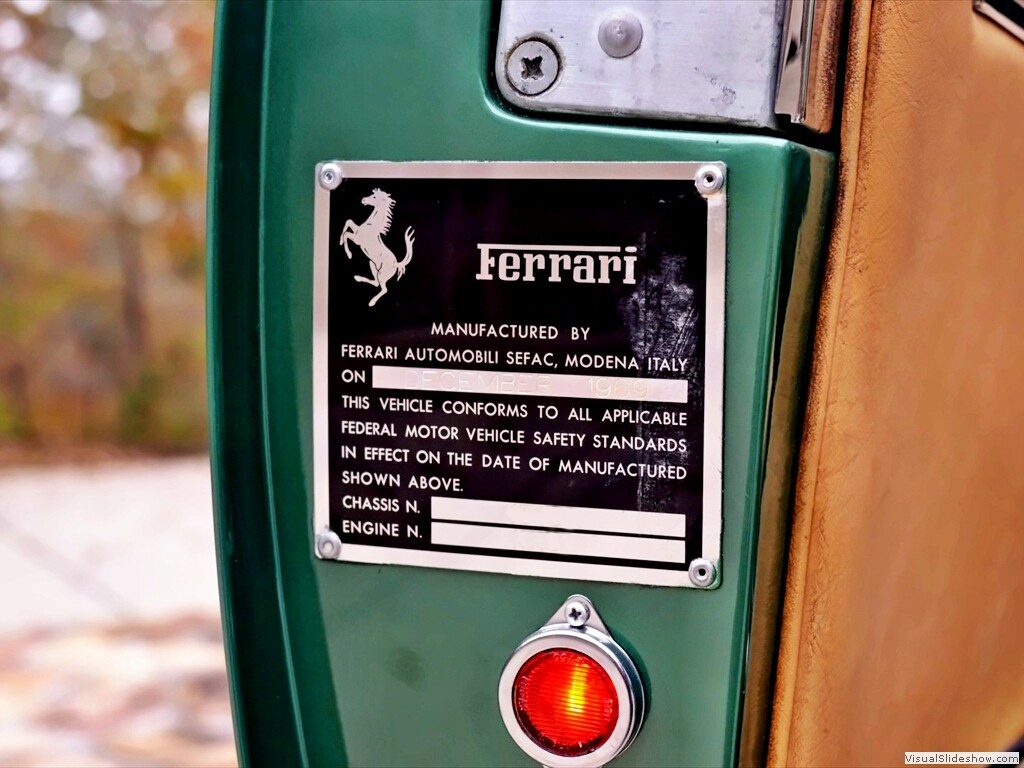 Ferrari 365GT door warning light lens