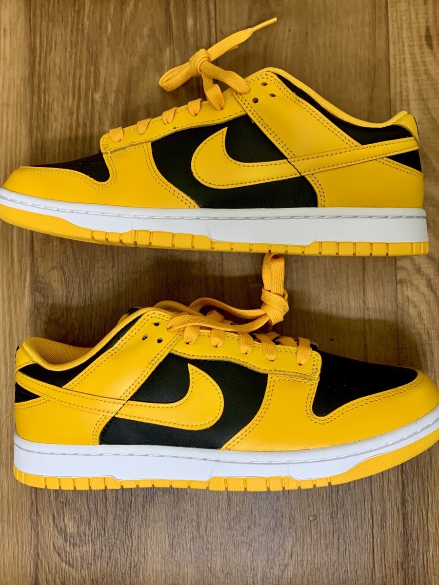 Size M 10 / W 11.5. Nike Dunk Low Retro Championship Goldenrod