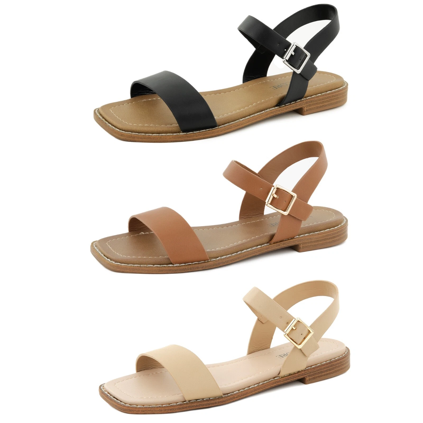 Venecore Calie 2 Women's Ankle Strap Adjustable Summer Flat Sandals VC40101
Opens in a new window or