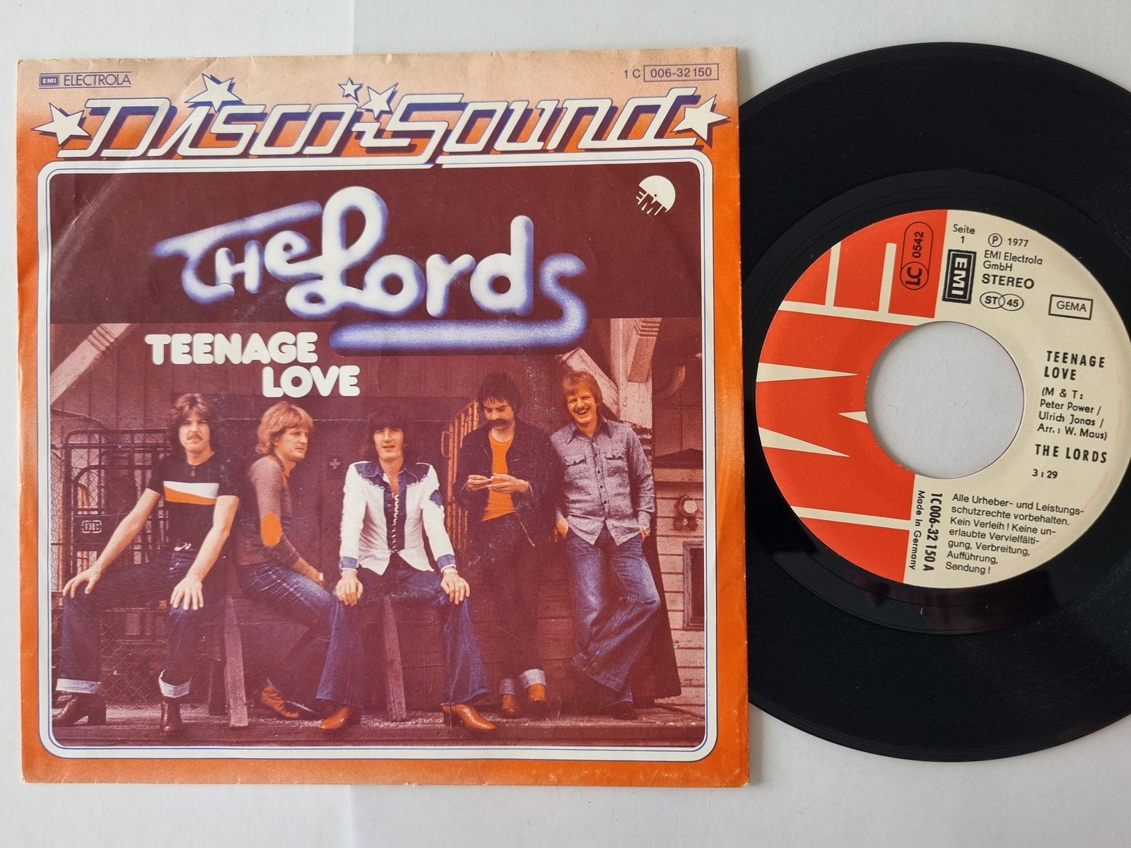 The Lords - Teenage Love 7'' Vinyl Germany