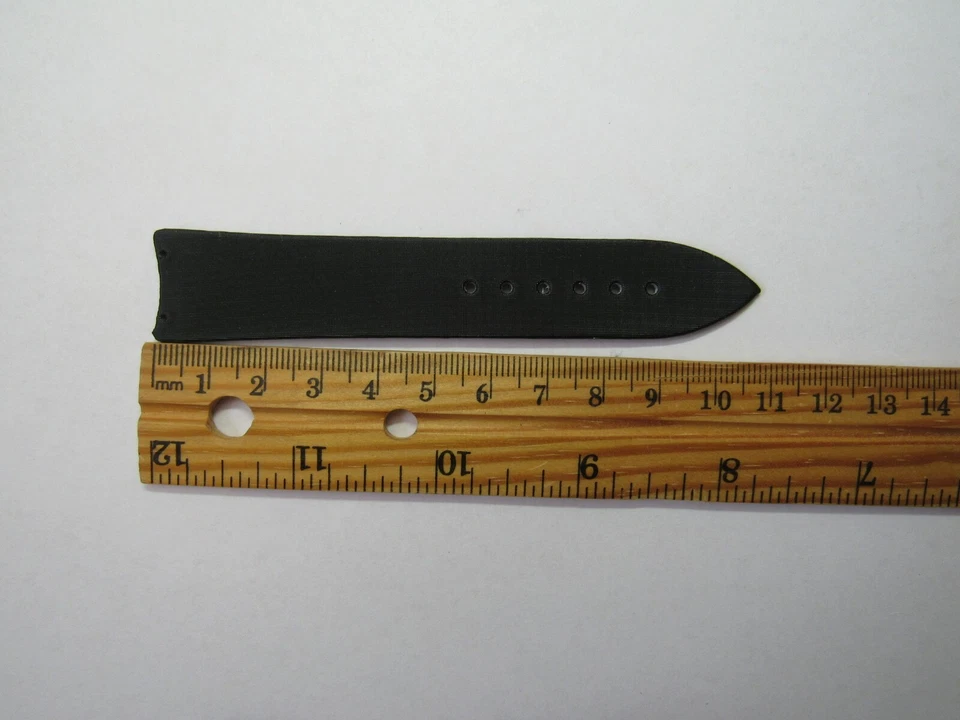 CORREA DE RELOJ PIAGET 20 MM X 18 MM SATINADO/CUERO EXTREMOS CURVOS GENUINOS CON AGUJEROS Foto 3 de 4