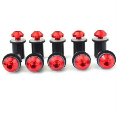 10X Red Windscreen Bolts Red Kawasaki ZX6 636 ZX12 ZX14 Ninja | eBay