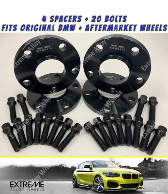 Schwarze Spurverbreiterungen 12mm 20mm für BMW 5x112 G Serie X1 X2 X3 X4 X6 X7 Alufelgen
