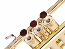 Bach Trumpet Custom Finger Buttons with Tigers Eye stone inlays.3 sizes.KGUBrass