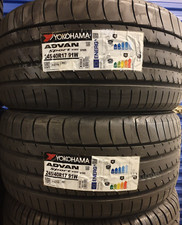 Image of 2X NEW CAR TYRES YOKOHAMA SPORT V105S 245/40 ZR17 UHP 91W 245 40 17 2454017 D+A