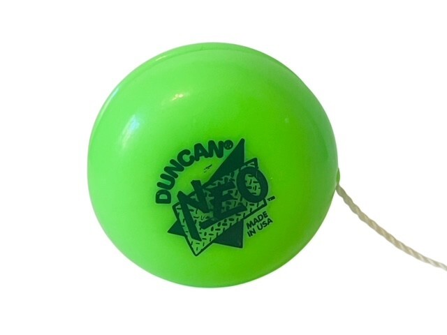 YoYo vtg retro toy yo Duncan Tournament Yo-Yo Pocket Antique Neon