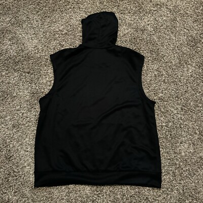 nba warm up sleeveless hoodie