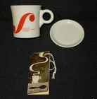 VINTAGE HLC FIESTA ADVERTISING SIT N SIP MUG IN -MINT