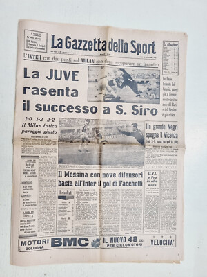 GAZZETTA DES SPORTS 25 NOVEMBER 1963 MILAN-JUVENTUS - INTER - BOLOGNA - TORINO